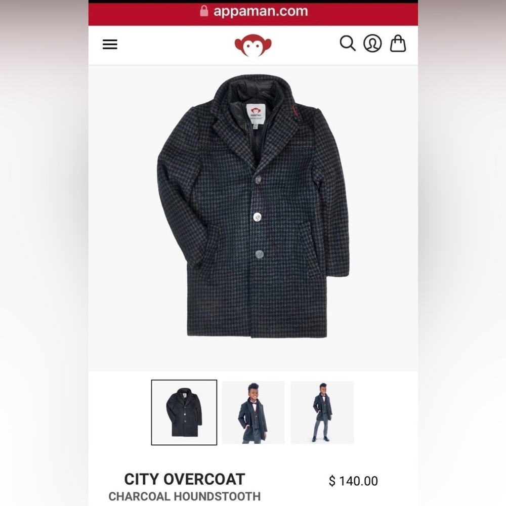 Appaman City Overcoat 3T - Picture 8 of 11